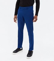 New Look Indigo Mid Rise Slim Suit Trousers